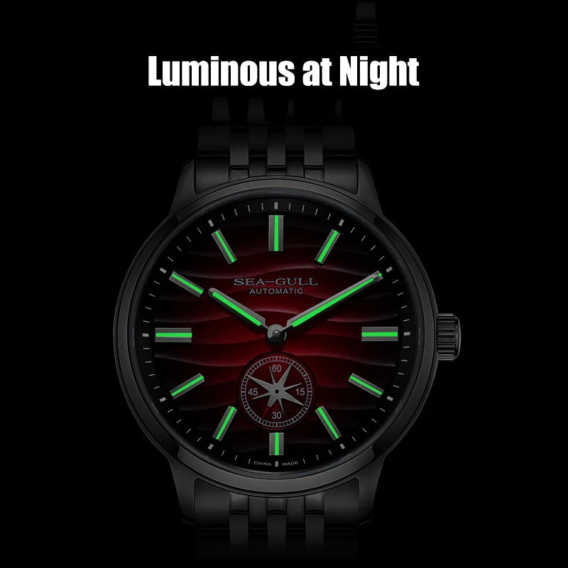 Seagull Natural Series Men Watch Automatic Mechanical Watch Polaris Sub Dial Luminous Luxury Dress Men Wristwatch 6180 2025 New