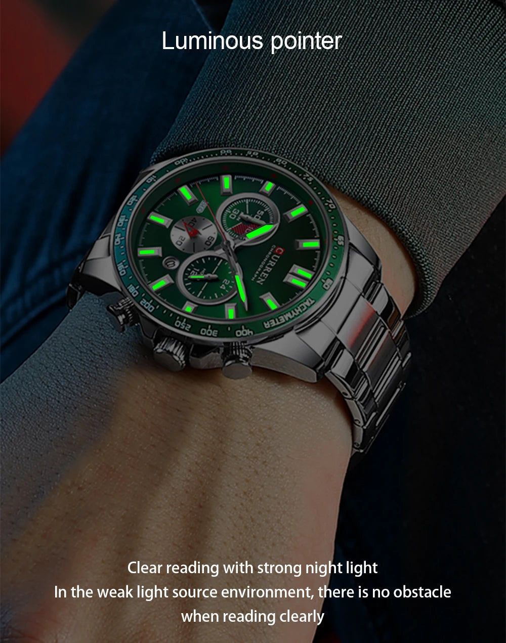 CURREN Brand Design Luxury Business Multifunctional Men's Quartz Chronograph Classic Fashion Sports Luminous Clock Montre Homme