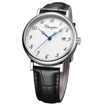 Montre décontractée ultra-plate pour homme, mouvement de montre à quartz de 38 mm, acier inoxydable importé du Japon