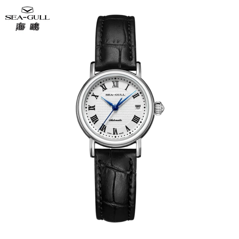 SEA-GULL Business Watches Men's Mechanical Wristwatches 50m Waterproof Leather Valentine Male Bracelet Clasp Watches 819.368