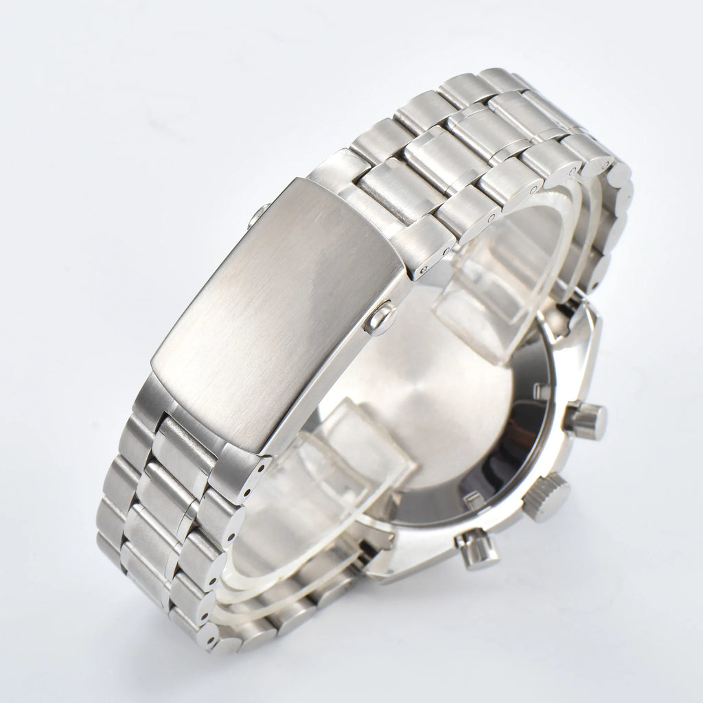 Moons Men's Watch for Man Fashion Quartz Watch Waterproof Chronograph AR Sapphire Glass