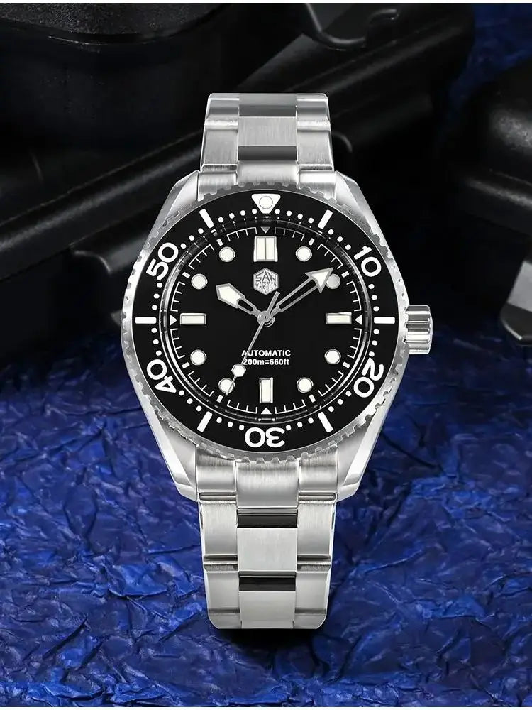 San Martin 41.5mm 8215 8315 Mechanical Wristwatches Automatic Men Watches Sport Bracelet 20ATM Luminous Montre Homme SN0036