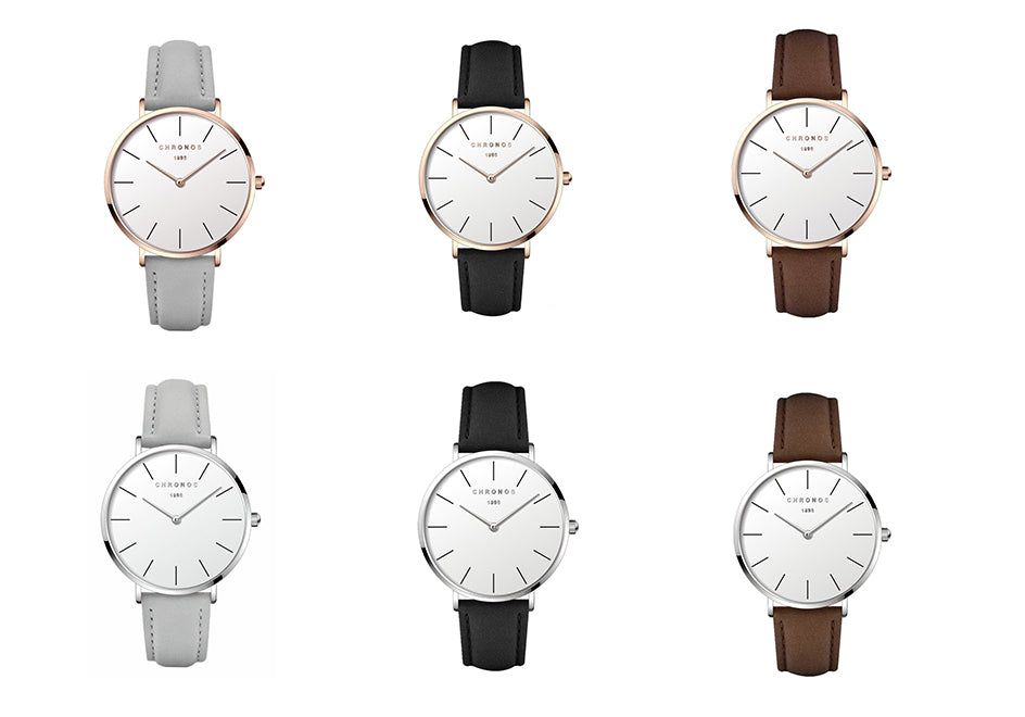 CHRONOS Luxury Brand Watch For Men Women Minimalist Fashion Quartz Wristwatches Unisex Casual Analog Classic Male Montre Femme