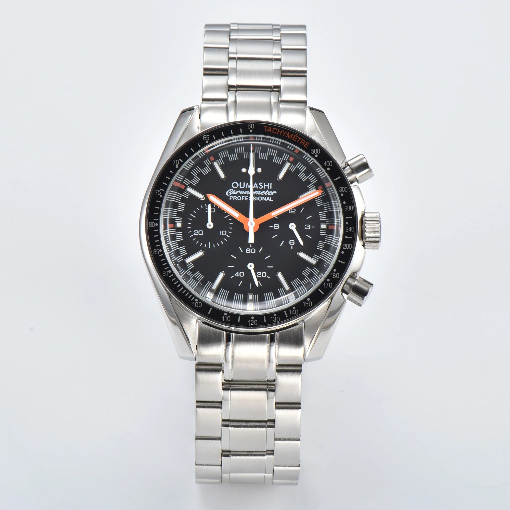 Moons Men's Watch for Man Fashion Quartz Watch Waterproof Chronograph AR Sapphire Glass