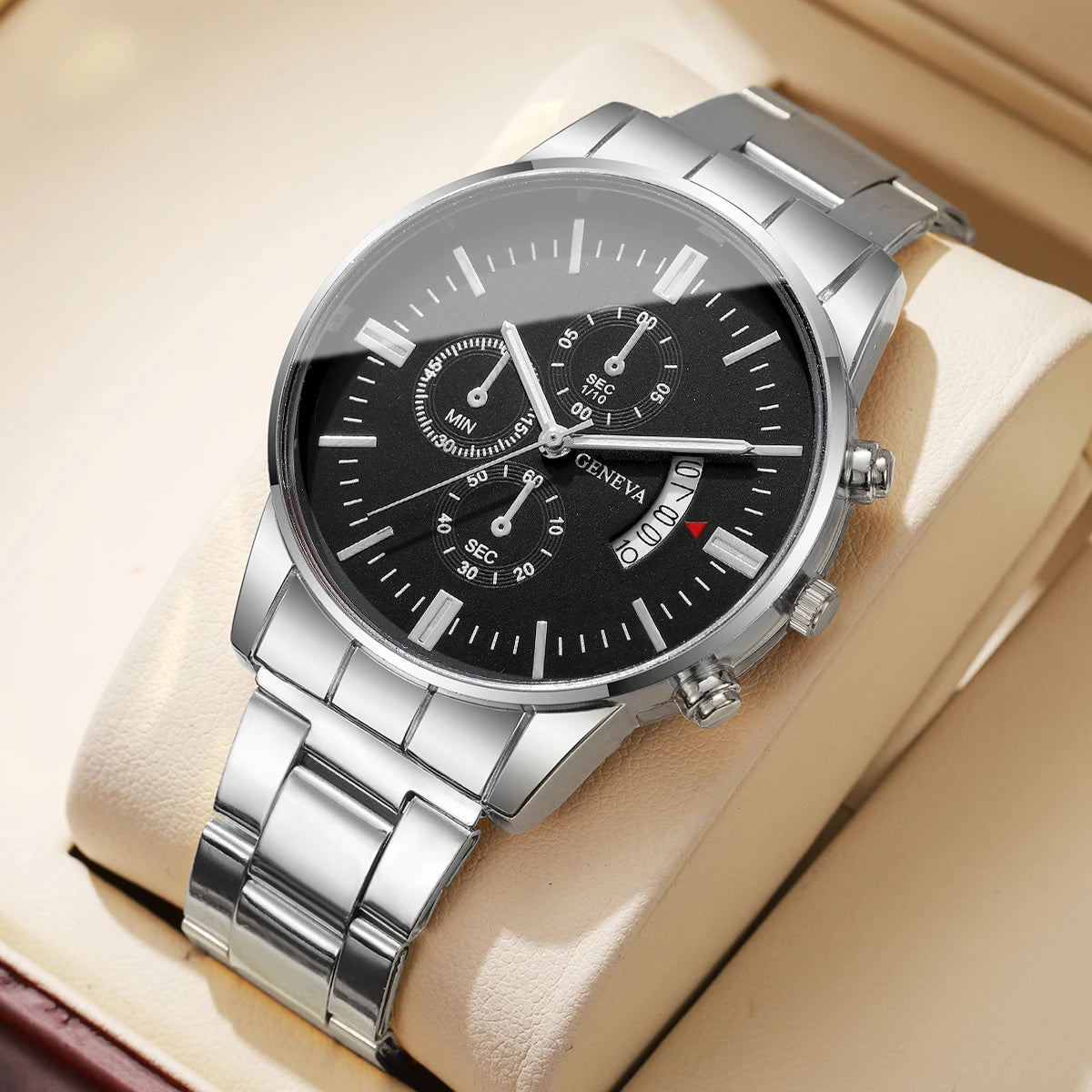 Fashion Men Business Watches Luxury Calendar Quartz Watch for Man Clock Relogio Masculino Montre Homme（Without Box）